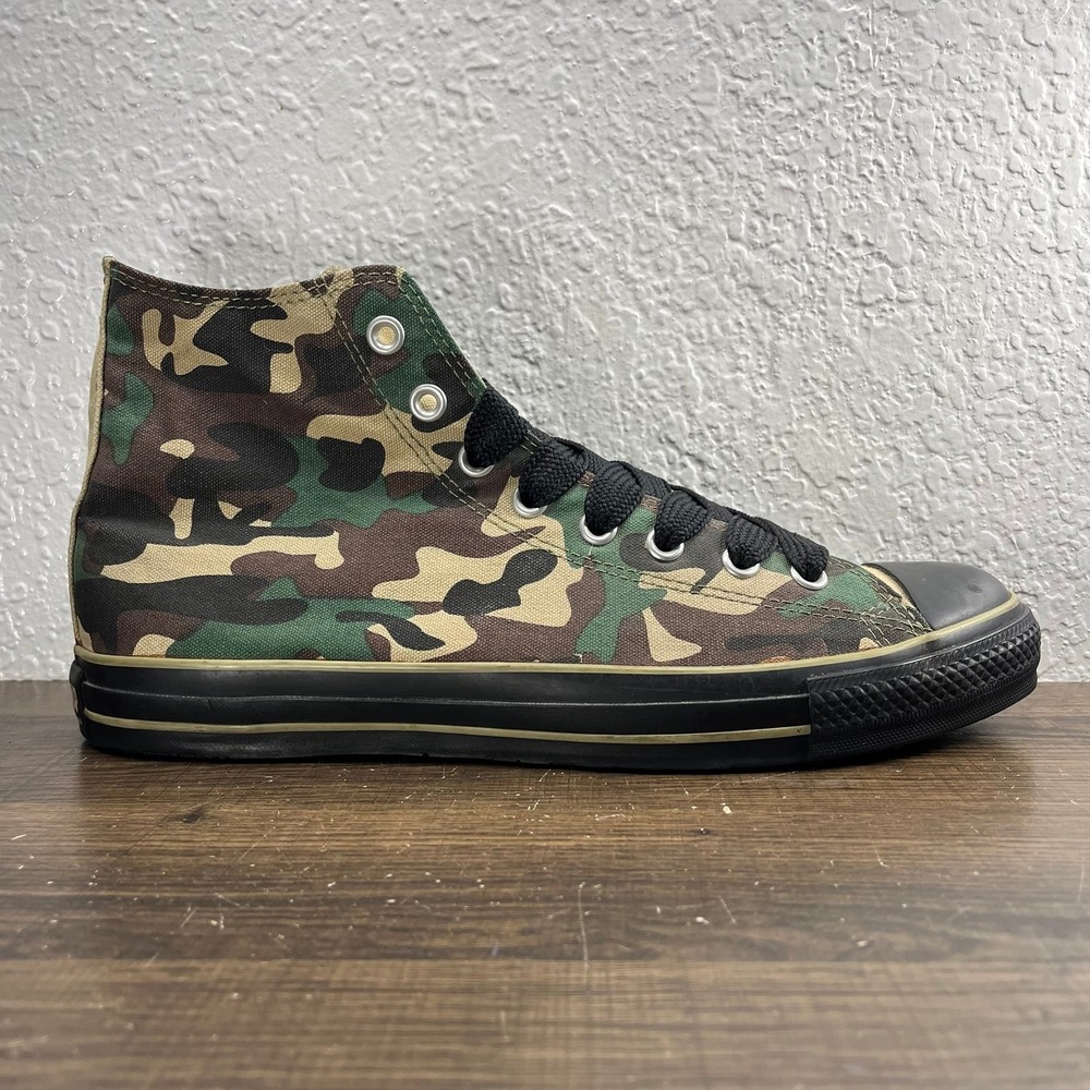 Converse Chuck Taylor All Star High Green Camo Unisex Shoes - M 11 - W 13